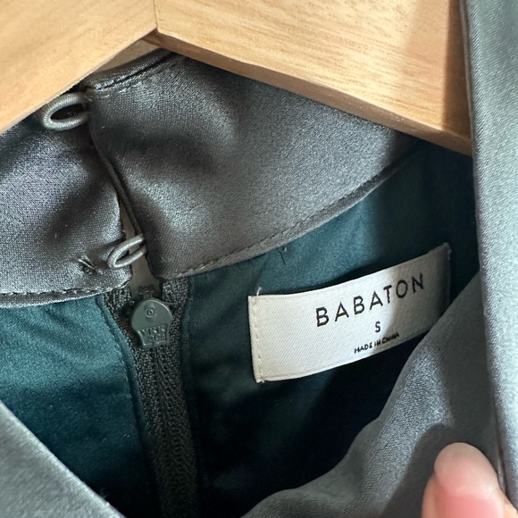 Babaton teal satin blouse - Picture 3 of 3